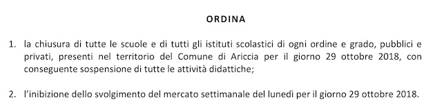 ordinanza ariccia maltempo1 181027 ilmamilio