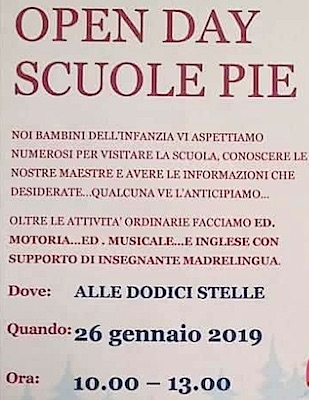 openday scuolePie