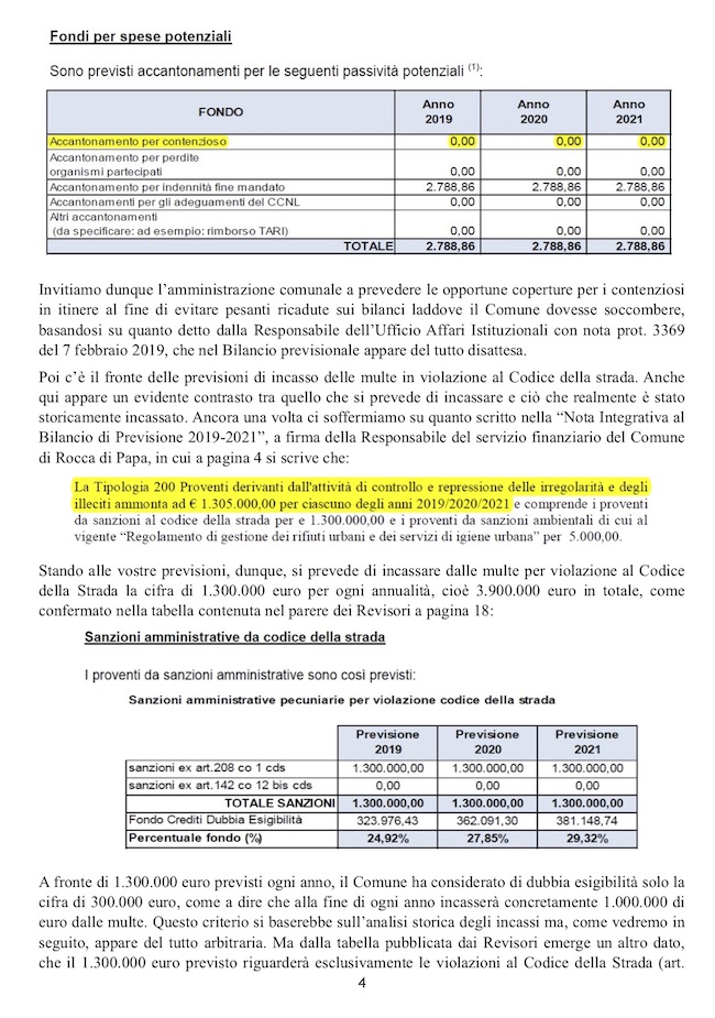 bilancio romei4 ilmamilio
