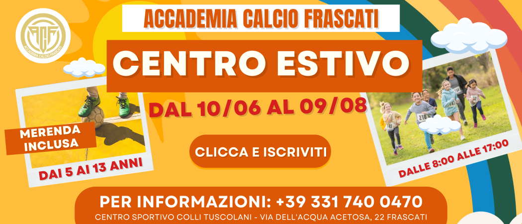 accademia calcio frascati centro estivo