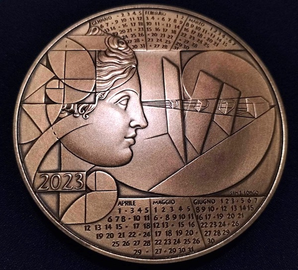 medaglia calendario AE bronzo 1 ilmamilio