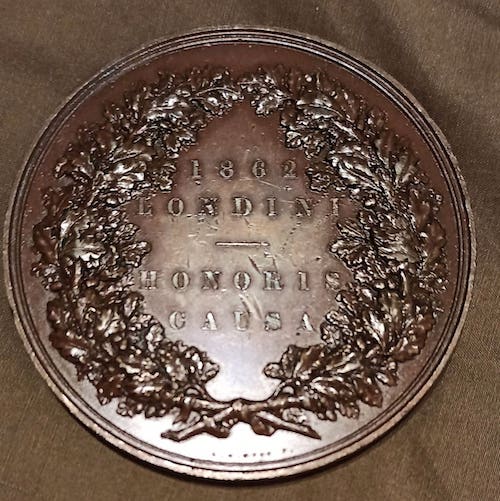 medaglia espLondra1862 2 ilmamilio