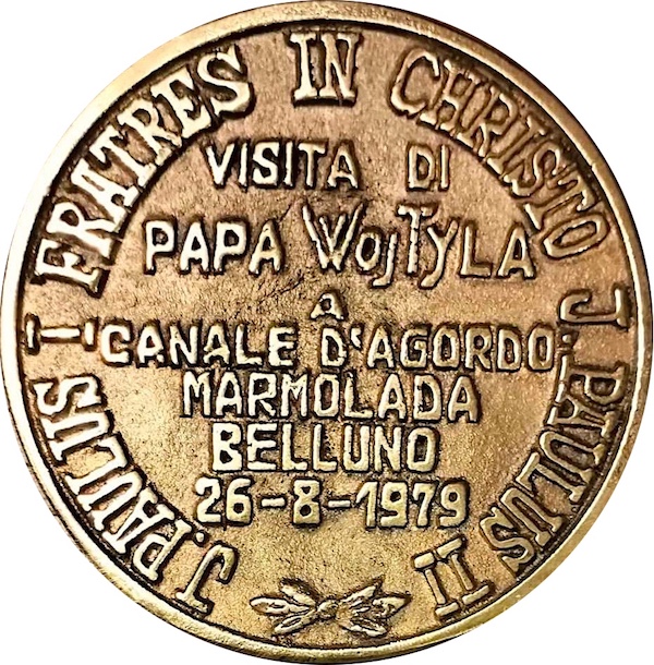 medaglia papa marmolada 2 ilmamilio