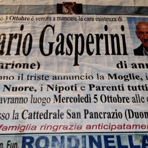 Albano Laziale piange la scomparsa di Mario Gasperini per tutti “Marione”