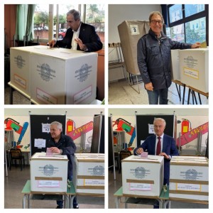 Castelli Romani al voto: Tajani e Gasparri nei seggi di Marino, Astorre a Frascati